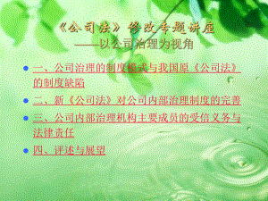 公司法—以公司治理为视角教学课件.ppt