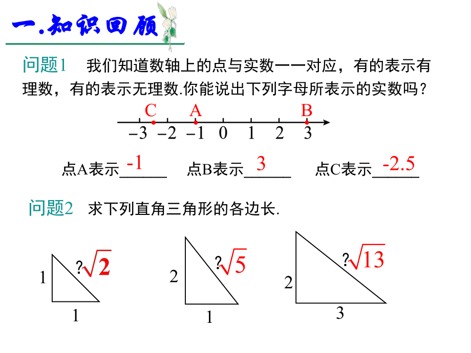 人教版八年级下册数学数轴表示根号课件.ppt_第3页