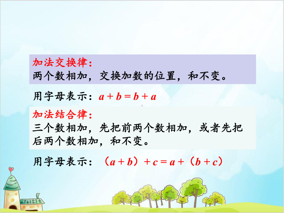 人教版四年级下册数学加法运算定律的应用课件.ppt_第3页