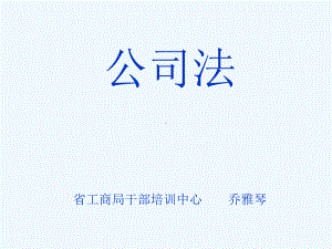 公司法讲座课件(公务员).ppt