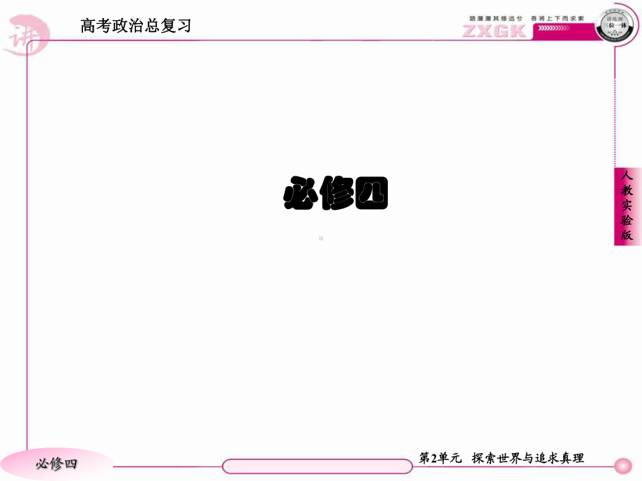 2020届高考政治第一轮复习《生活与哲学》模块课件：第2单元归纳提升-.ppt_第1页