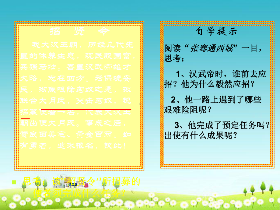 (部编)人教版七年级历史上册第14课-沟通中外文明的“丝绸之路”课件.ppt_第3页