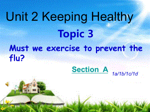 仁爱版八年级英语上册Unit2-Topic-3-Must-we-exercise-to-prevent-the-flu-SectionA教学课件.ppt