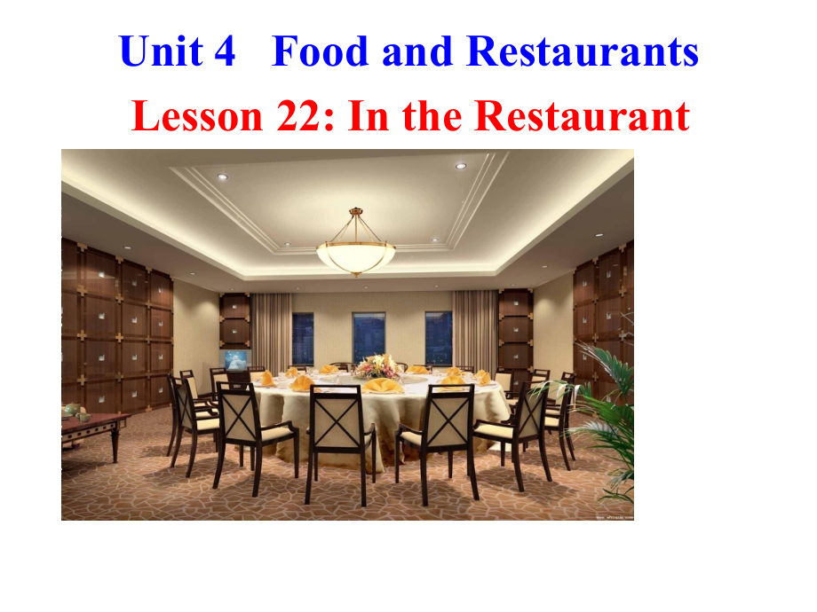 冀教版新七年级上lesson22-In-the-Restaurant-课件.ppt_第1页