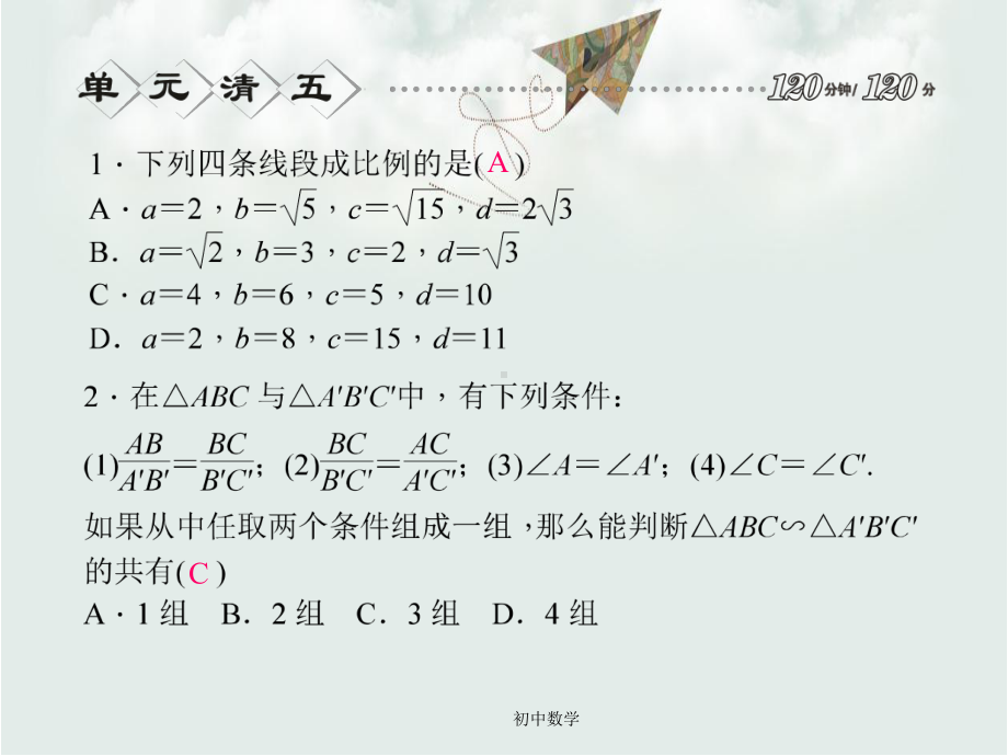 九级数学上册-第4章-相似三角形课件-浙教版.ppt_第2页