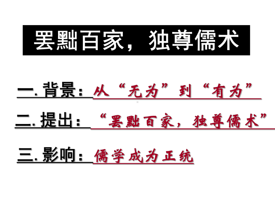 (新)人教版高中历史必修三第2课《罢黜百家独尊儒术》优秀课件.ppt_第2页