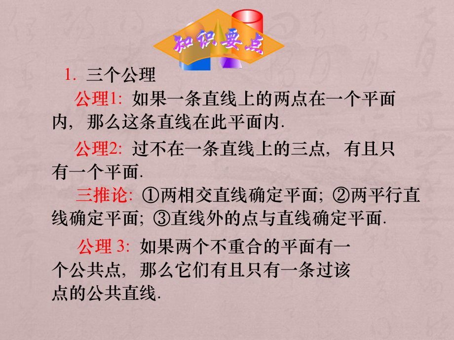 人教A版高中数学必修二--点、直线、平面之间的位置关系复习课件.ppt_第2页