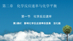 2021-2022学年人教版新教材选择性必修第一册 第2章 第1节 第2课时 影响化学反应速率的因素　活化能 课件（63张）.pptx