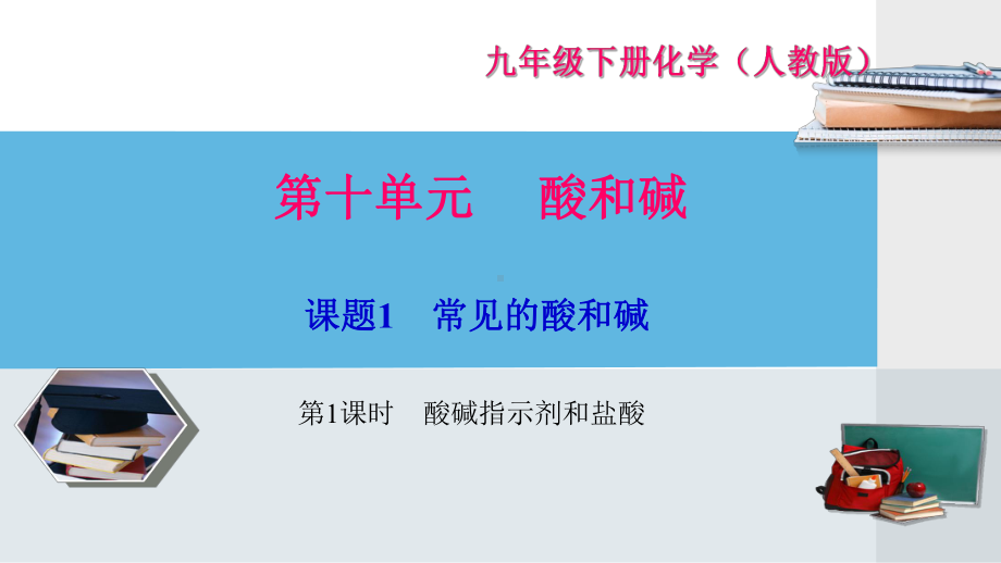 人教版九年级化学下册第十单元酸和碱习题课件.ppt_第1页