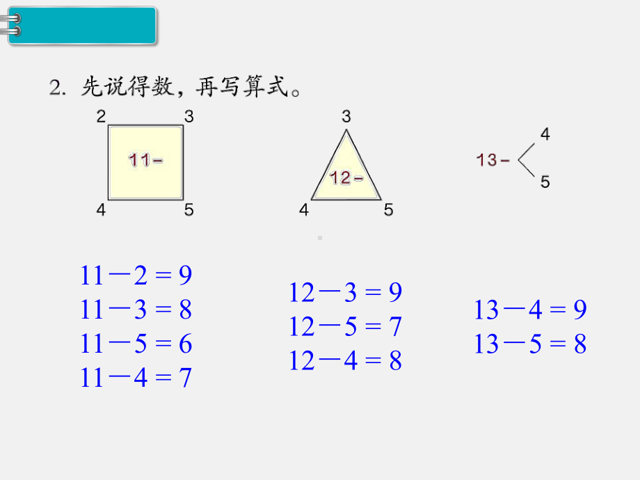 人教版一年级数学下册第二单元20以内的退位减法精品课件：第8课时练习课.ppt_第3页