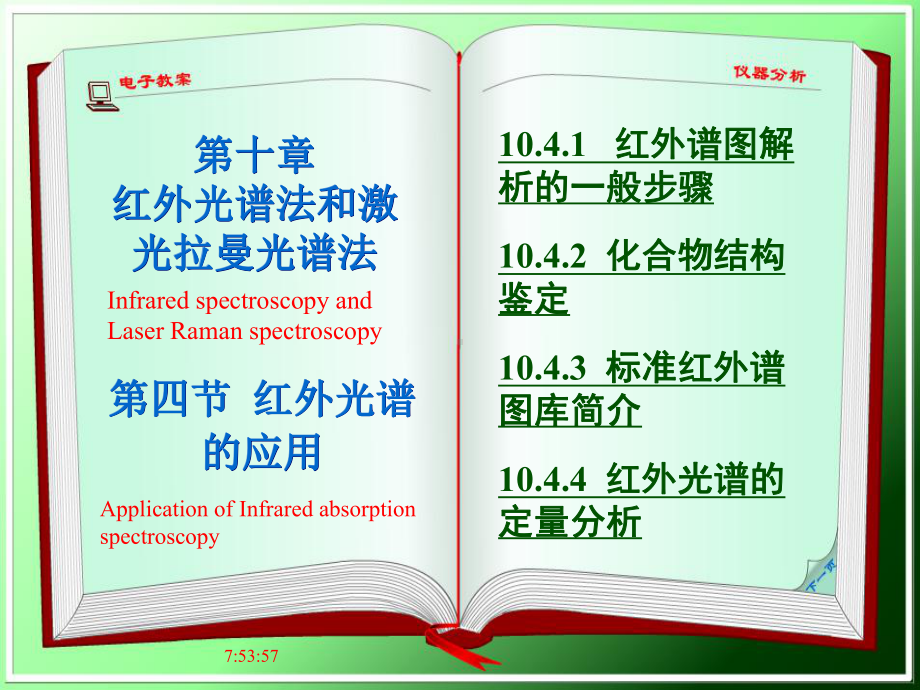 仪器分析104红外光谱的应用课件.ppt_第1页