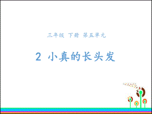 三年级语文下册课件--第二课时：《小真的长头发》+《找个精灵做爷爷》部编本.pptx