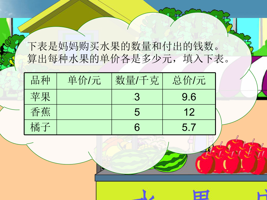 （冀教版）小学五年级上册数学课件-除数是整数的小数除法.ppt_第3页