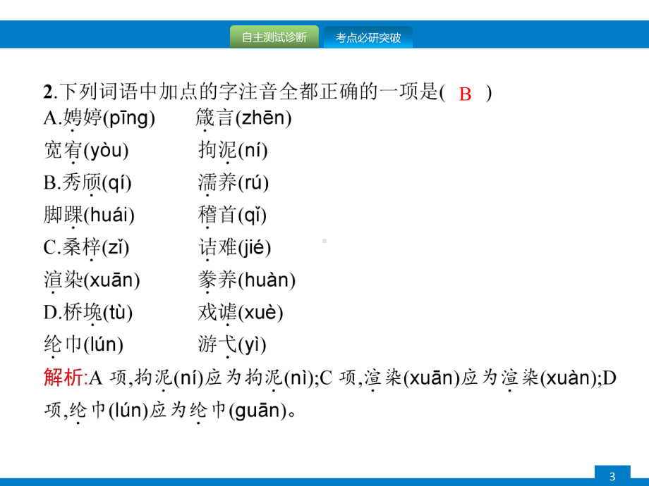 2020年中考语文复习-专题1-字音、字形课件.pptx_第3页