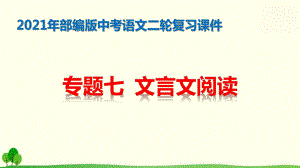 2021年部编版中考语文二轮复习：专题七-文言文阅读-课件.pptx