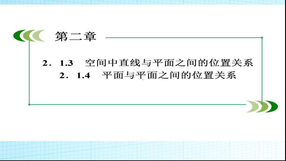 人教版高中数学必修二2-1-3、4空间中直线与平面之间的位置关系和平面与平面之间的位置关系模板课件.ppt_第3页