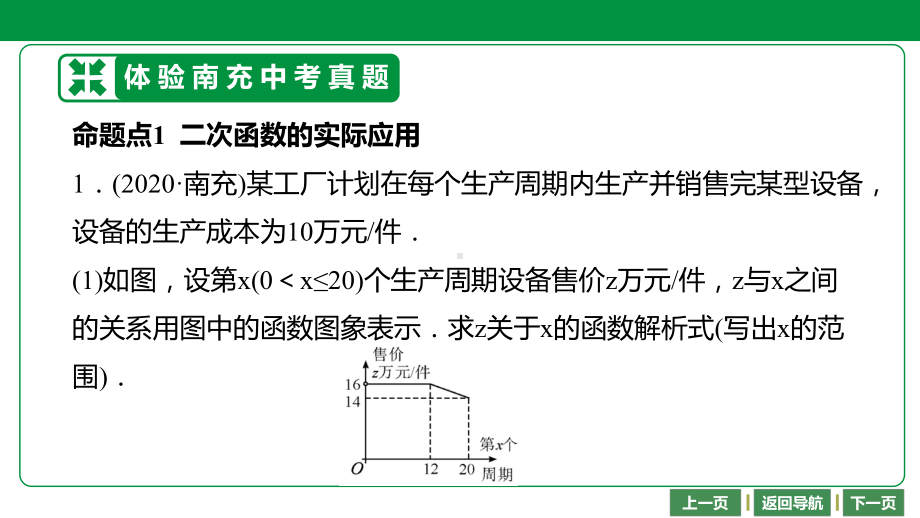 2021年四川省中考数学考点解读：第14讲《二次函数的应用》课件.pptx_第2页