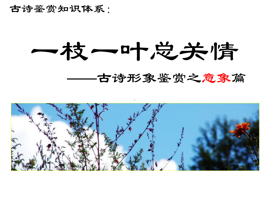 2021届全国新高考语文冲刺复习-鉴赏诗歌的形象知识体系归纳课件.pptx_第3页