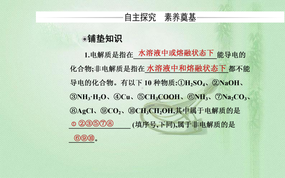 2021-2022学年人教版新教材选择性必修第一册 第3章 第1节课时1　强、弱电解质　弱电解质的电离平衡 课件（41张）.ppt_第3页