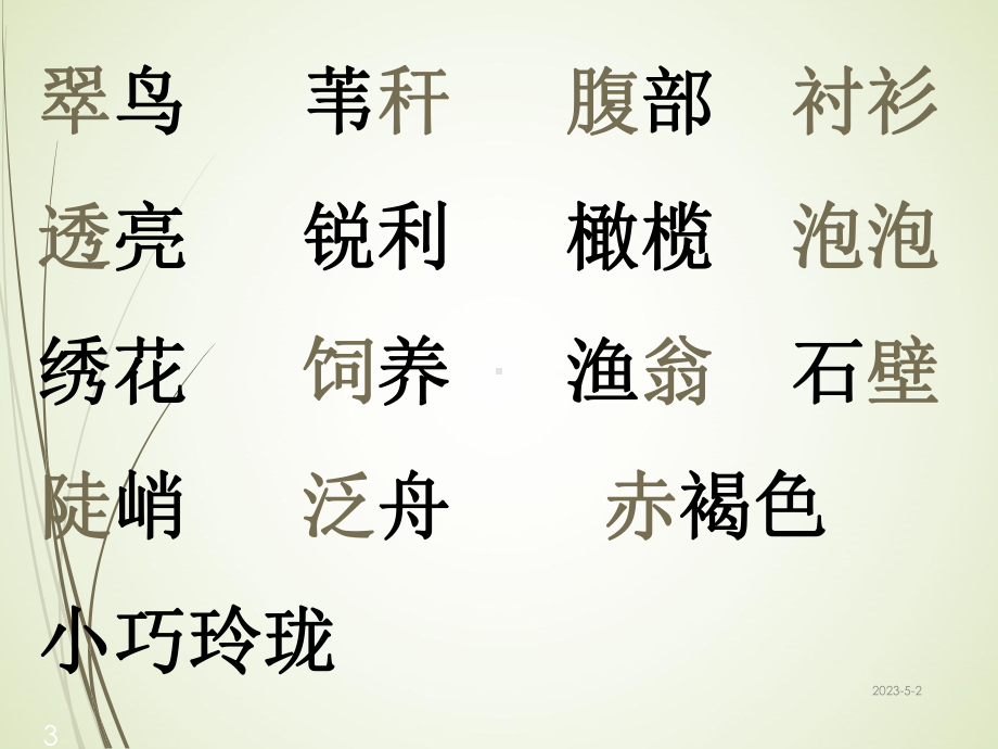 人教版语文三年级下册课件5-翠鸟课堂教学课件3.ppt_第3页