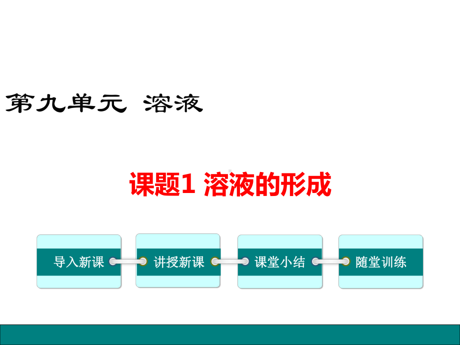 人教版九年级化学下册91《溶液的形成》优秀课件.ppt_第1页