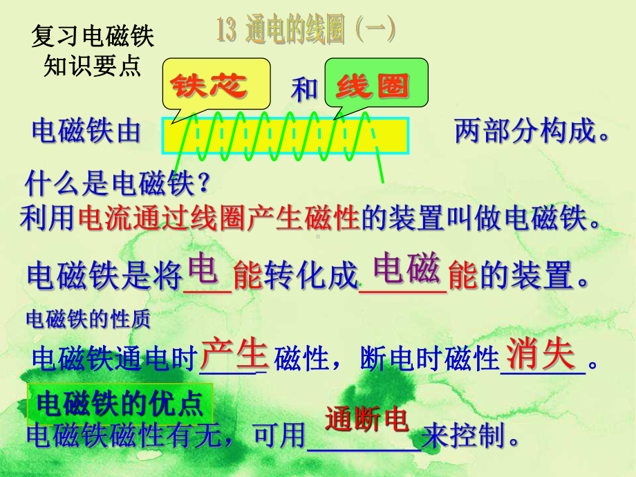 五年级科学下册第三单元无处不在的能量第14课《通电的线圈(二)》课件4青岛版五四制.ppt_第1页