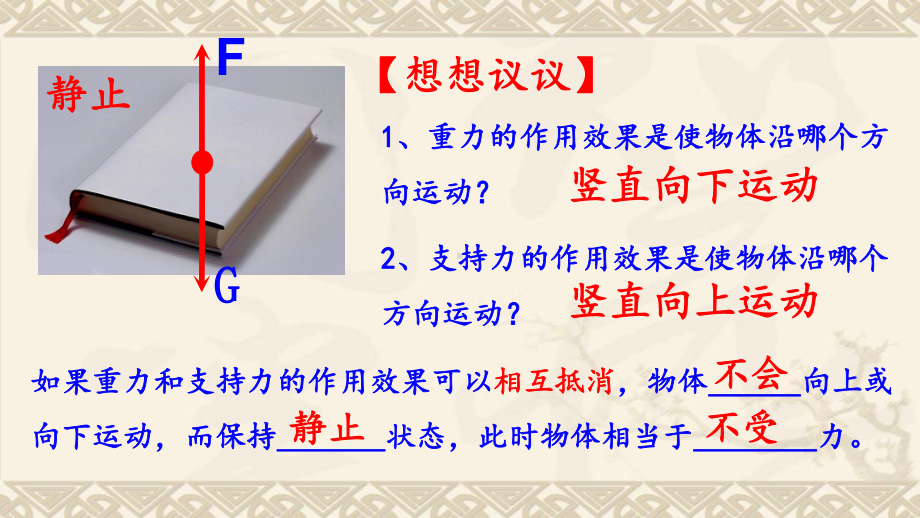 人教版初中物理八年级下册《二力平衡》一等奖优秀课件.pptx_第3页