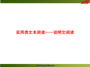 中考语文第二模块阅读说明文阅读课件.ppt