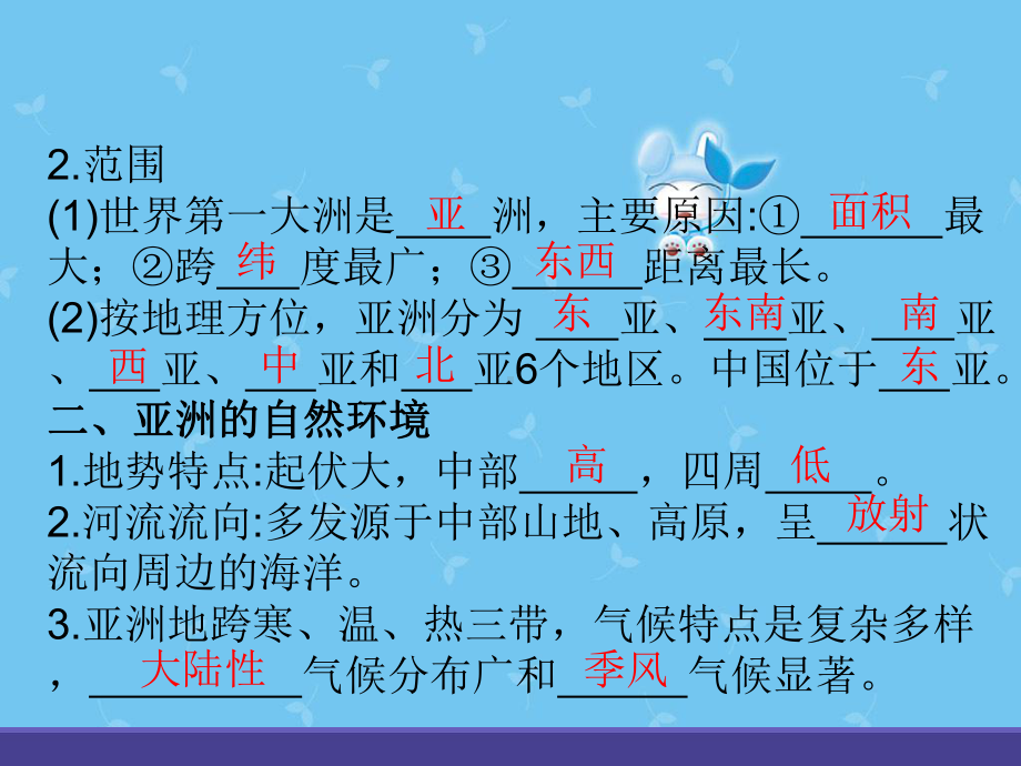 中考地理总复习课堂教学课件：专题七+我们生活的大洲-亚洲.ppt_第3页