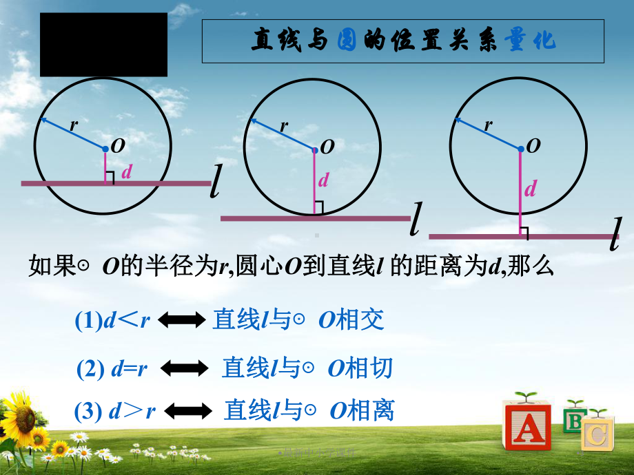 （浙教版）九级下：21《-直线与圆的位置关系(第2课时)》课件.ppt_第3页