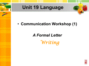 （公开课课件）北师版英语选修七Unit-19-Communication-Workshop1.ppt