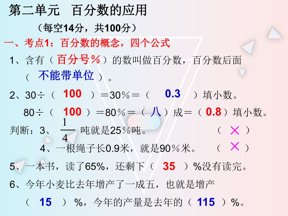 (北师大版)六年级上册数学百分数的应用-常考题型专项练习题课件.pptx_第2页