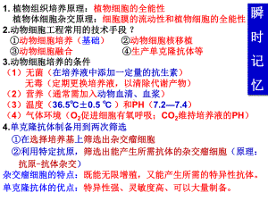 动物细胞工程课件山东省高考生物二轮复习.ppt