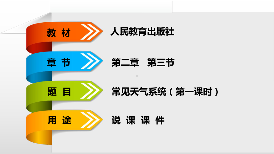 人教版高中地理常见天气系统优质课说课课件.pptx_第1页