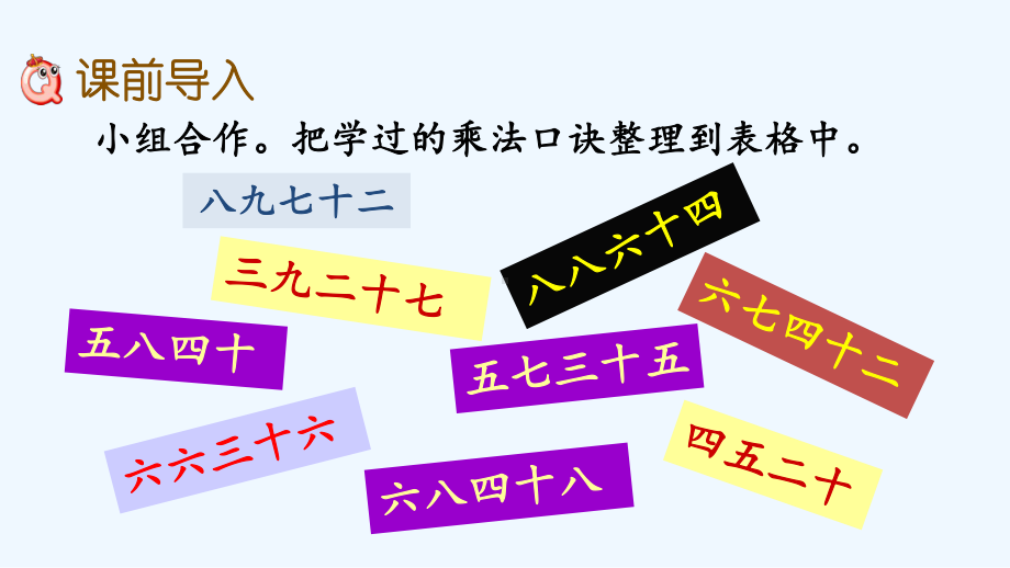 冀教版二年级数学上册第七单元表内乘法和除法77-乘法口诀表课件.pptx_第2页