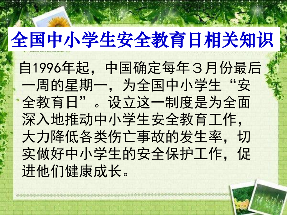 三年二班安全教育主题班会课件.ppt_第2页