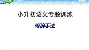 人教版小学六年级下册小升初语文总复习修辞手法专题训练课件.ppt