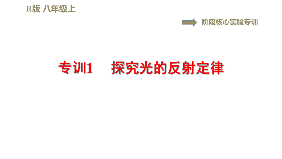 人教版物理八年级上册第4章光现象专题训练课件.pptx_第1页