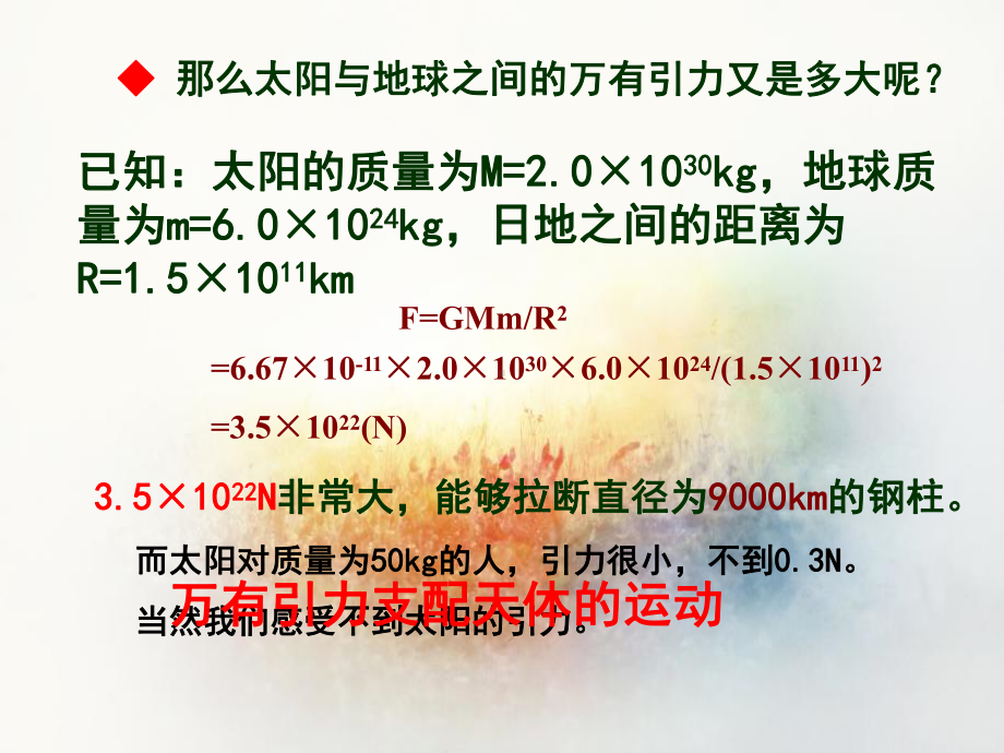 人教版高中物理必修二第六章第四节-万有引力理论的成就-课件2.ppt_第3页