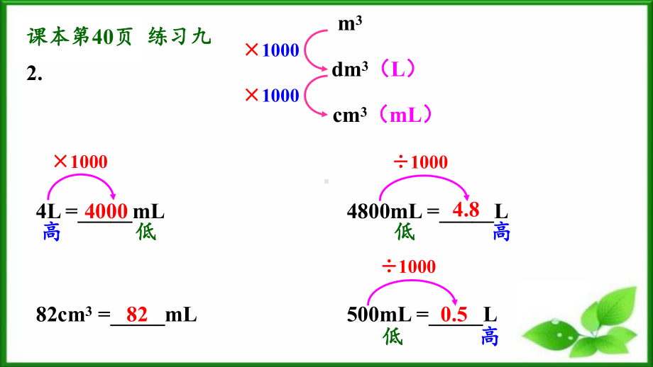 人教版五年级数学下册练习九详细答案课件.pptx_第3页