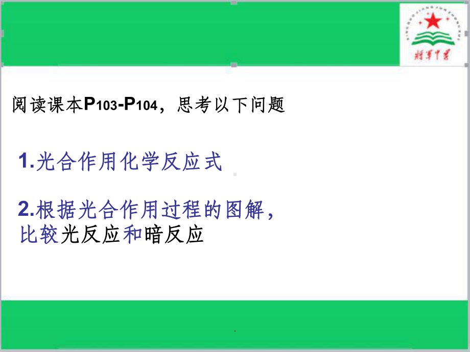 光合作用的反应过程课件.ppt_第2页