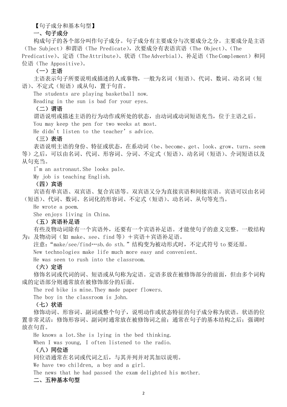 高中英语人教版必修一知识总结.doc_第2页