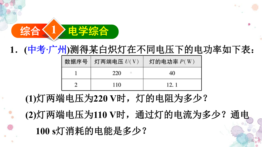 人教版九年级物理下册-期末计算专题训练课件.pptx_第3页