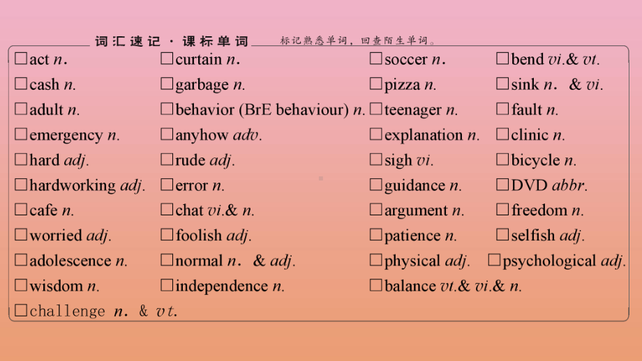 2022届高考英语统考一轮复习必修1Unit2Growingpains课件牛津译林版.ppt_第3页