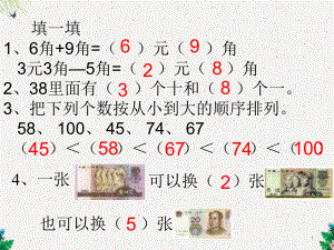 人教版一年级数学下册《总复习题》课件.ppt