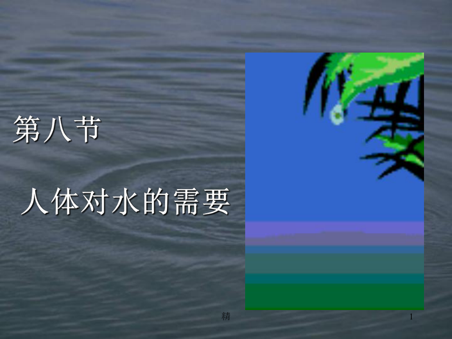 人体对水的需要-经典教学课件.ppt_第1页