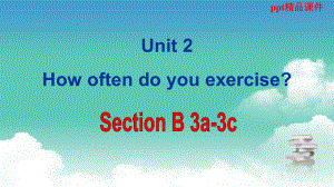 八年级英语上册Unit讲义-How-often-do-you-exercise-Section-B幻灯片a-3c课件-.ppt