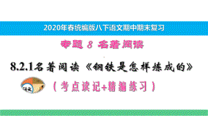 八下语文期中期末专题复习-821名著阅读《钢铁是怎样炼成的》考点读记+精编练习课件.pptx