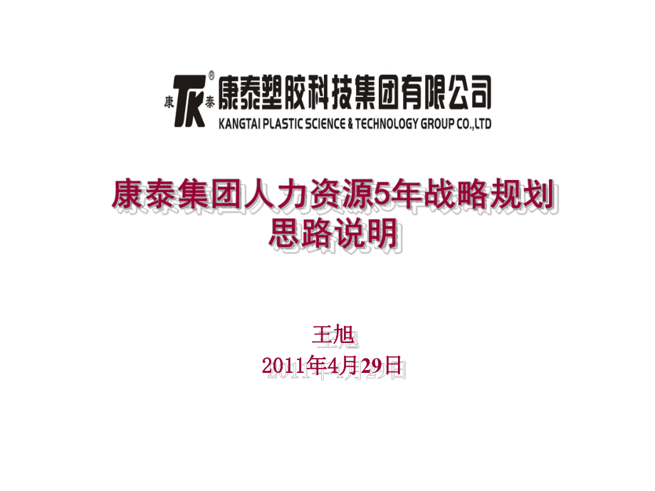 集团人力资源5年规划思路说明.ppt_第1页