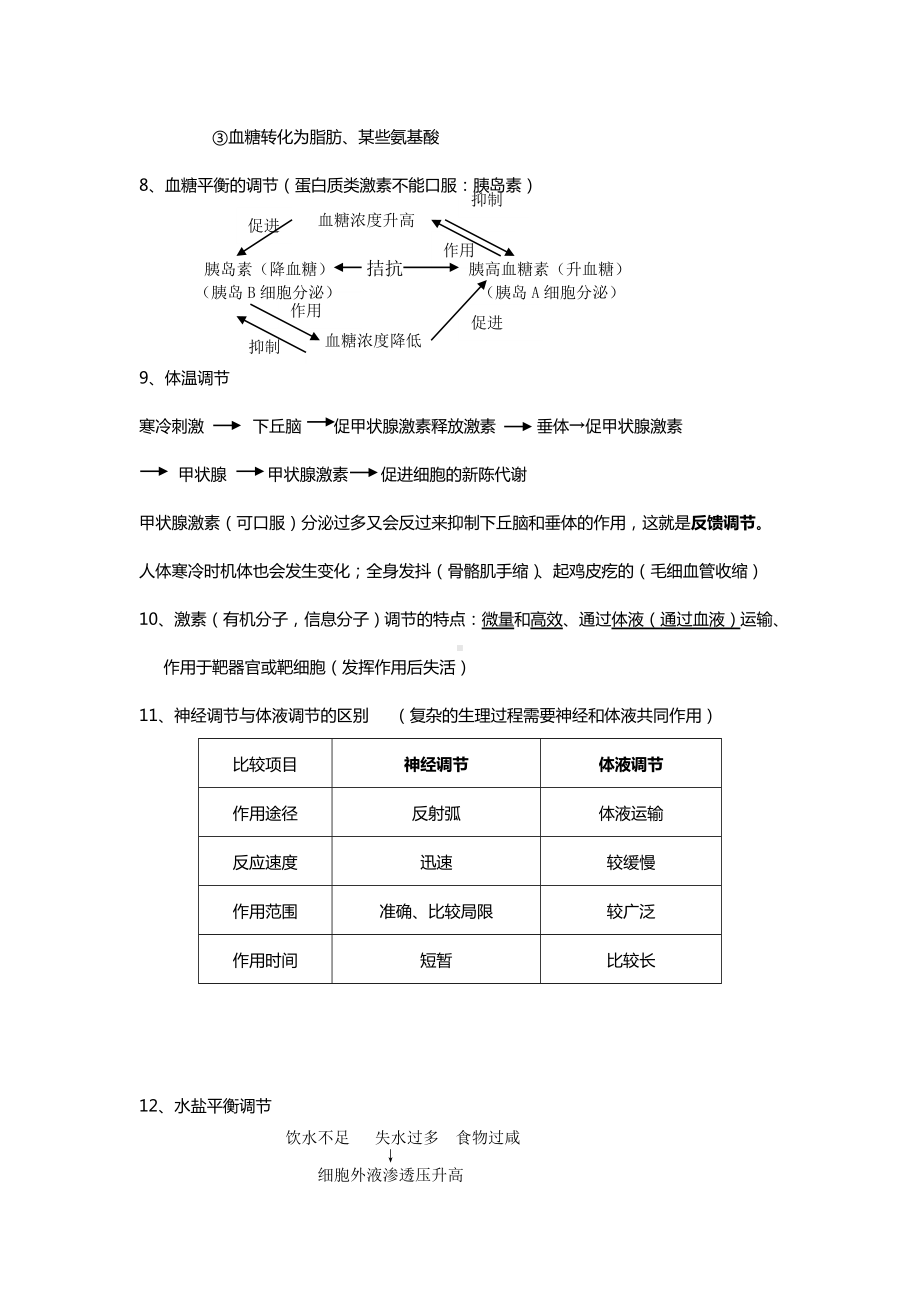 2021年高中生物必修3-稳态与调节知识点总结.doc_第3页